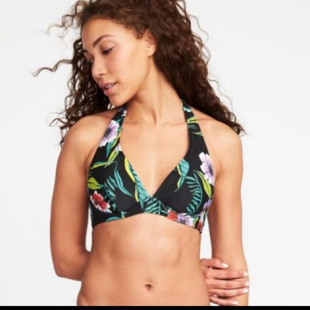 LAST CHANCE SALE Old Navy floral halter swim top bikini